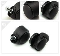 Universal Mute Chair Wheel 2" Office Chair Caster Replacement Casters ABS Plastic Safe Roller Furniture Wheels Furniture Protectors Replacement Parts