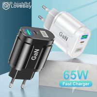 Hjghfhf Lovebay GaN 65W USB Type C ชาร์จเร็ว QC4.0 QC3.0ตัวชาร์จไฟสำหรับ iPhone 13