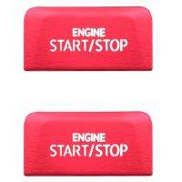 2X Car Engine Start Stop Button Switch Cover Trim For-Golf 8 MK8 AT Accessories 2020 2021 Red