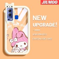 เคส JIUMOO สำหรับ VIVO Y72 5G Y52 5G Y75s 5G เคสการ์ตูนน่ารักเมโลดี้ของฉันสีสันสดใสกันกระแทกเคสโทรศัพท์โปร่งใสซิลิโคนป้องกันเลนส์กล้องใส