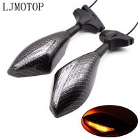 Universal Motorcycle LED Turn Signals Indicator Light Side Mirrors For Honda CBR300 R F FA CBR500 R F X RC51 CBR 929 600 954 RR