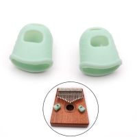 1Pair Kalimba Guitar Thumb Finger Picks Mbira Sanza Protector Silica Gel Finger Cots Fingertip Nail Protection Cover Accessories