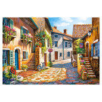 Needlework DIY Cross Stitch Sets 11CT Embroidery Kits 100 Accurate Printed Canvas Patterns Counted Mediterranean Scenery Gift