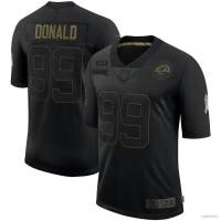 เสื้อกีฬาแขนสั้น ลายทีมชาติฟุตบอล Los Angeles Rams NFL Donald 2020 พลัสไซซ์ สําหรับผู้ชาย และผู้หญิง