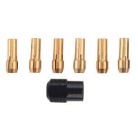 7Pcs for Dremel Brass Collet 1.0/1.6/2.0/2.4/3.0/3.2 +for Dremel Check M8X0.75