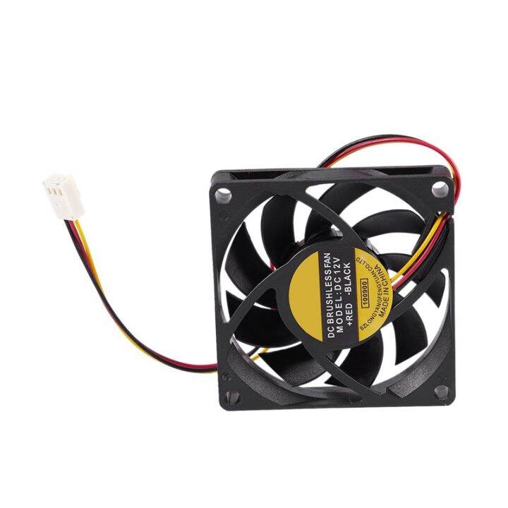 70x70mm-12v-3-pin-pc-computer-case-cpu-dc-brushless-cooler-cooling-fan-black