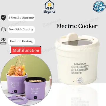 1.5L Capacity Mini Home Cooking Pot Multifunctional Rice Cooker Non Stick  Pan Safety Material Potable Stockpot Utility Electrice