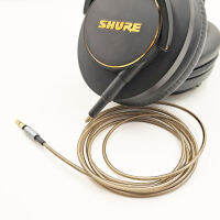 สายสัญญาณเสียงชุบเงินอัพเกรดทดแทนสำหรับหูฟัง Shure SRH840A SRH440A