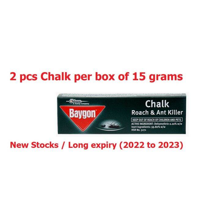 Baygon Chalk Roach & Ant Killer 15grams / 2 chalks SC Johnson