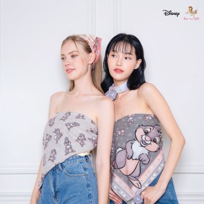 Kiss Me Doll - ผ้าพันคอ/ผ้าคลุมไหล่ Disney ลาย Thumper ขนาด100x100 cm.