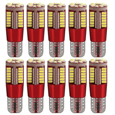 【CW】10X T10 W5W 192 Canbus 3014 57SMD No Error Auto Wedge Clearance Lights Bulb Car Marker Light Parking Lamp White Red Yellow Blue