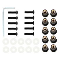 10Pcs/Set Universal Motorbike Windshield Fasterner Kit M5 X 15mm Windscreen Nut Bolt Washer Screw Fairing Screen Fasterners Nails  Screws Fasteners