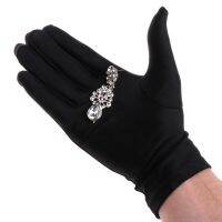 Jewelry Gloves Black Inspection With Soft Blend Cotton Lisle For Work Protection D18 20 Dropshipping