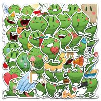 10/44pcs Funny Cute Cartoon Frogs Stickers Kids Toy Vinyl Waterproof Graffiti For Laptop Guitar Phone Skateboard Decals