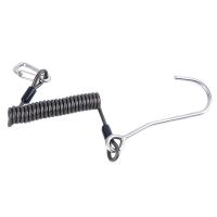 Single Head Dive Reef Rafting Hook Stainless Steel Reef Hook Spiral Coil Spring Cord Dive Safety Accessory