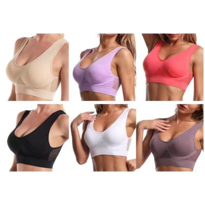 Breathable Bra Comfortable Wire Free Bras Full Coverage Seamless Sleep Bras with Removable Pads Invisible Tank Top Bras for Daily Wear Yoga wonderful