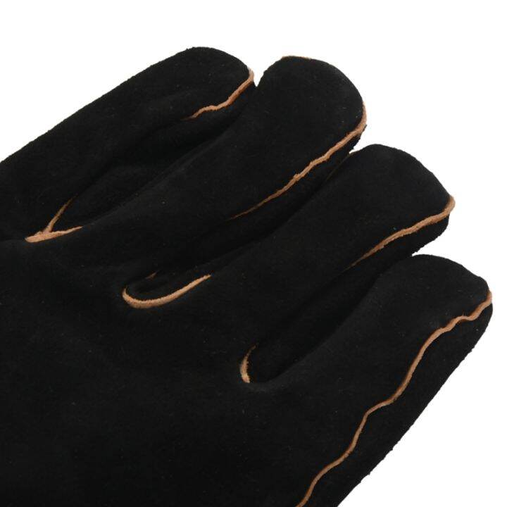 extreme-heat-amp-fire-resistant-gloves-leather-with-stitching-mitts-perfect-for-fireplace-stove-oven-grill-welding-bbq-mig-pot-holder-animal-handling-black