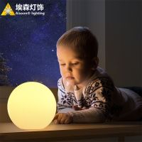 Led small night light sleep bedroom light baby in the confined charging remote control of the head of a bed table ball lamp that shield an eye -xkd23052526