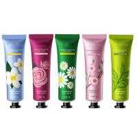 Hand Cream for Dry Hands Natural Plant Fragrance Hand Lotion 5pcs Nourishing Hand Care Cream for Dry Cracked Hands Body and Dry Skin Travel Size graceful