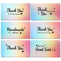 50PCS Laser Thank You Greeting Cards small business supplies packaging Thank You Cards Handmade crafts Gift decor Message Cards Greeting Cards
