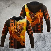 2021 Autumn Fashion Hoodies Beautiful Tiger 3D Printed Mens Sweatshirt Unisex Zip Pullover Casual Harajuku Streetwear DW0379