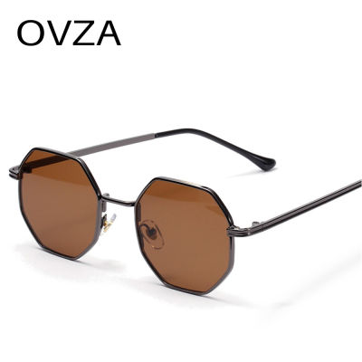 OVZA Retro Vintage แว่นตากันแดดสำหรับชาย Punk แว่นตากันแดดผู้หญิง2021เลนส์สะท้อนแสงสีชมพูคลาสสิก S099
