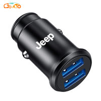 GTIOATO หัวชาร์จในรถ 2พอร์ต USB หัวชาร์จเร็ว ที่ชาร์จแบตในรถยนต์ 12-24V สำหรับ Jeep Cherokee Wrangler Grand Cherokee