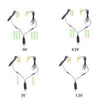 2in1 AAA แบตเตอรี่กำจัดแหล่งจ่ายไฟ USB แทนที่1-4pcs1.5V แบตเตอรี่ AAA สำหรับนาฬิกาของเล่นกล้องเกมบอยไฟฉายวิทยุ110เซนติเมตร