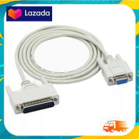 สายDB9 to DB25 Cable 1.5M Printer Serial RS 232 DB9 to DB25