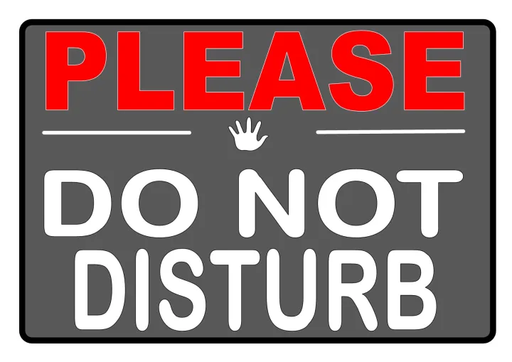 PLEASE DO NOT DISTURB LAMINATED SIGNAGE | Lazada PH