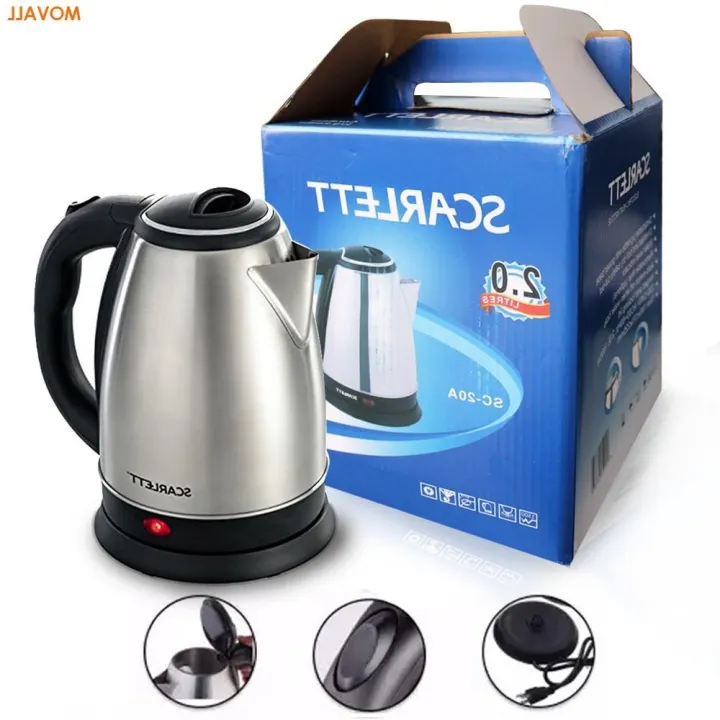 SCARLETT Stainless Steel Electric Heat KETTLE 2.0 LitersKettles kettle ...