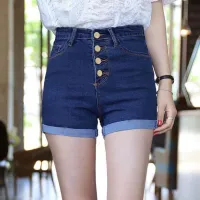 Denim Shorts Womens Summer 2020 New High Waist Thin Super Korean Version Of Students All-Match Loose Fat Mm Hot Pants Tide