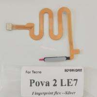 Novaphopat ของแท้สำหรับ Tecno Pova 2 LE7ปุ่มพาวเวอร์ด้วยลายนิ้วมือเปิดปิดที่บ้านควบคุมด้วยกุญแจปลดล็อคสายเคเบิลแบบยืดหยุ่นเซนเซอร์ LPX3762ชิ้นส่วนทดแทน