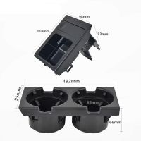 Double Hole Car Front Center Console Storage Box Coin Holder+Cup Holder for E46 323I 325I 328I 330I M3