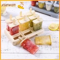 XUEWAN แม่พิมพ์ทำน้ำแข็งรูปไอศครีมเครื่องทำครีมแม่พิมพ์น้ำแข็งpopsicle ทำของหวานสำหรับบ้านและห้องครัวแม่พิมพ์ไอศครีมน้ำแข็งแบบทำมือ