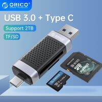 เครื่องอ่านการ์ดหน่วยความจำ USB3.0 ORICO Type C สมาร์ทเครื่องอ่านการ์ดแบบพกพาเป็น SDXC, SDHC,หน่วยความจำ MMC การ์ดอะแดปเตอร์คอมพิวเตอร์แล็ปท็อปอุปกรณ์เสริม