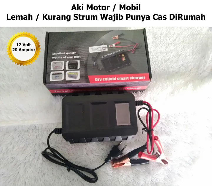 Cas Aki Mobil atau Motor 12 Volt 20 Ampere | Lazada Indonesia