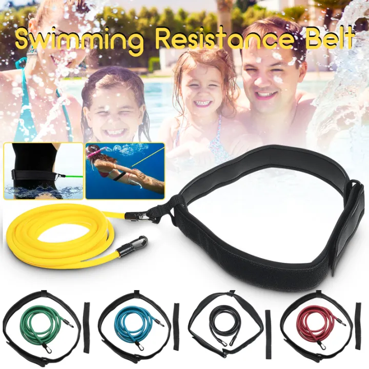 Swim Training Belts Swim Bungee Cords Resistance Bands Swim Tether ...