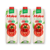 Malee 100% Tomato Juice 1000 ml x 3. มาลี น้ำมะเขือเทศ 100% 1000 มล. X 3 กล่อง