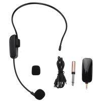 2 in 1 Handheld UHF Microphone Wireless Microphone Headset 30M Range for Teaching Voice Amplifier