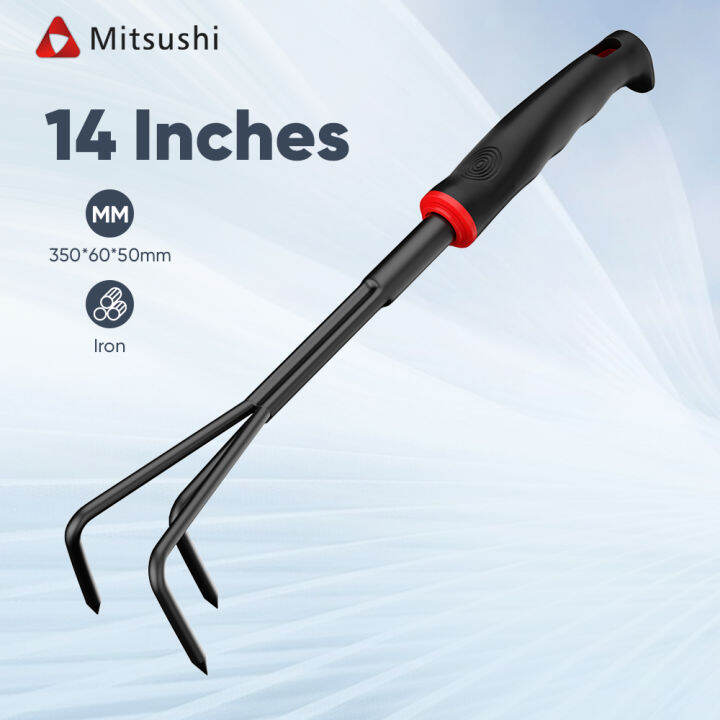 Mitsushi Garden Rake Farm Tool Grasping Raking Loosen Soil Garden Tools Lazada PH