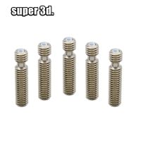 5pcs hotend Heat break extruder Throat heat break With PTFE Pipe M6x26/30/40 mm For Reprap MK 3D printer 1.75mm Filament