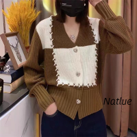 Natlux เสื้อกันหนาว ผญ เสื้อแขนยาว เสื้อกันหนาว น่ารัก เท่ ชิค คลาสสิค WMY2392XEW 39Z230925