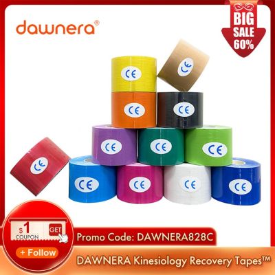 DAWNERA Kinesiology Recovery Tapes 5 Size Medical Athletic Elastic Tape Muscle Pain Relief Knee Pads for Fitness Sports Bandage