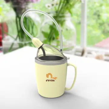 Feeder Adult Cup Non Spill Cups Elderly Lid Straw Sippy Bottles