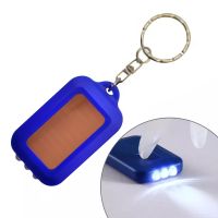 Portable Mini Light 3LED Solar Power Keychain Torch Rechargeable Outdoor Emergency Lamp Survival Tools