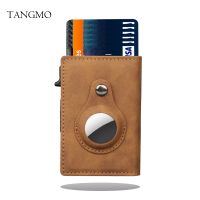 hot！【DT】❧  TANGMO Air Tag Wallet Credit Card Money Holder Pop up Aluminum Airtag Cover