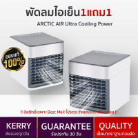 พัดลมไอเย็น 1แถม1 aircooler แอร์มินิพกพา พ่นไอหมอก แรงเย็น 2เท่า ของแท้100% รับประกัน พัดลมแอร์มินิ เครื่องทำความเย็น