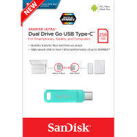 SanDisk Dual Drive Go 256GB USB 3.1 สีเขียว Gen1 Flash DriveType-C Speed150mbs (SDDDC3-256G-G46G) แฟลชไดรฟ์ ประกัน 5ปี