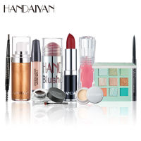 Handaiyan Makeup Kit Lipstick Highlight Eyeliner Concealer Eyebrow Styling Cream Eyebrow Soap Woman Gift Beauty Cosmetic Sets